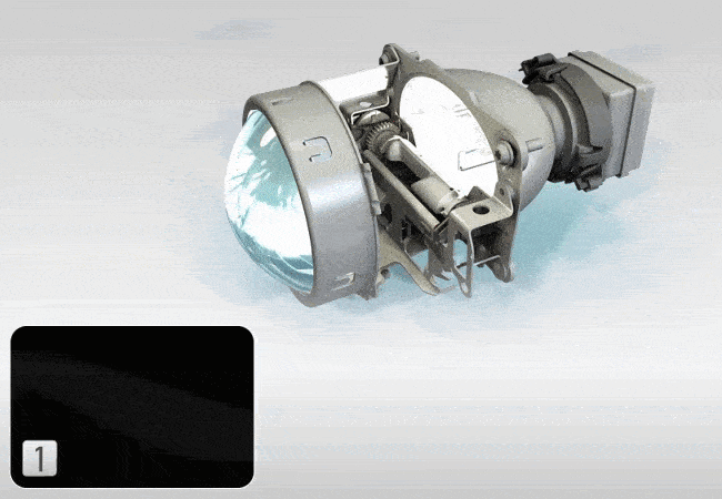IMAGE 6: Low to high beam shutter function